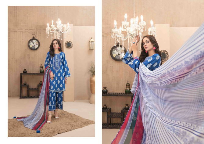 Hala Ezra Vol 1 Karachi Cotton Dress Material Catalog